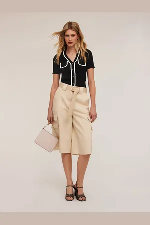 Motivi Maglia a coste con bordi a treccia Donna
