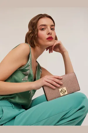 Motivi Wallet Bag in tessuto spalmato glitter Donna