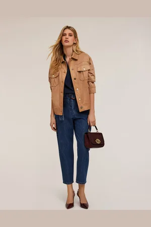Motivi Jeans balloon fit con cintura misto lyocell Donna
