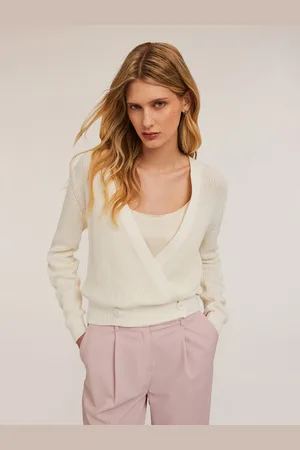 Motivi Cardigan ad incrocio in cotone Donna
