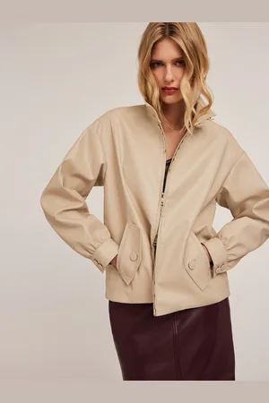 Motivi Bomber in tessuto spalmato effetto nappa Donna