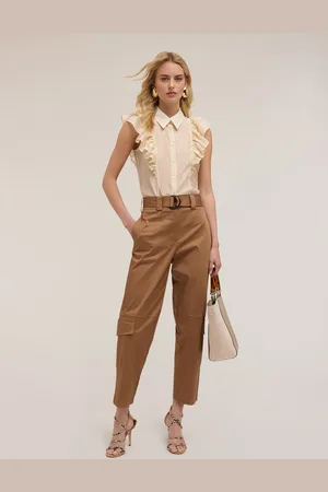 Motivi Camicia smanicata con rouches Donna