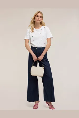 Motivi T-shirt con maxi paillettes ricamate Donna