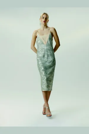 Motivi Vestito midi full paillettes Donna
