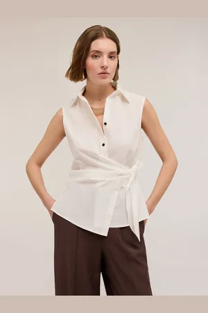 Motivi Camicia smanicata ad incrocio Donna