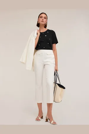 Motivi T-shirt con maxi paillettes ricamate Donna
