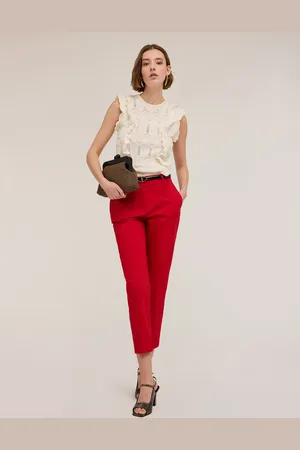 Motivi Top in maglia lavorata con rouches Donna