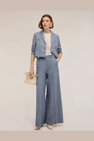 Motivi Pantaloni wide effetto denim Donna