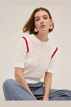 Motivi Maglia effetto crochet Donna