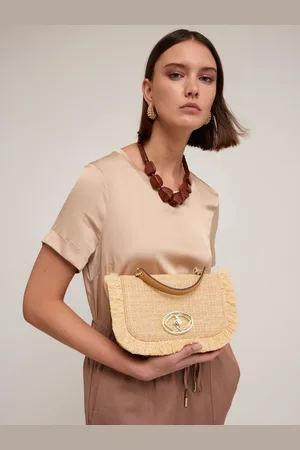 Motivi Small bag in tessuto effetto paglia Donna