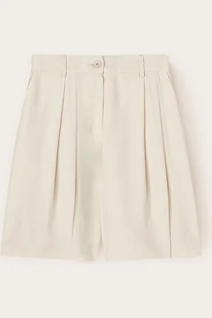 Motivi Shorts con pieghe in viscosa Donna