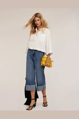 Motivi Jeans wide leg cropped Donna