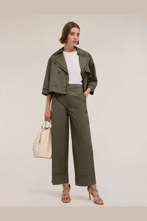 Motivi Pantaloni wide con dettaglio ajouré Donna