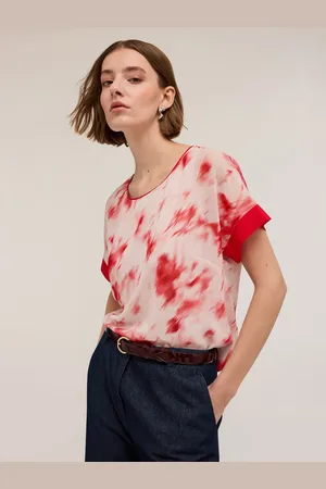 Motivi Blusa in georgette con stampa chinè Donna