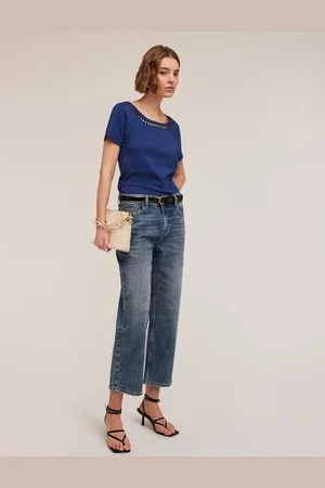 Motivi Jeans wide leg con strass Donna