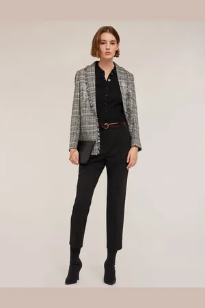 Motivi Pantaloni regular in tessuto crêpe Donna