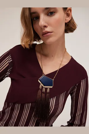 Motivi Collana con pendente e nappe Collezione Barbieri Donna