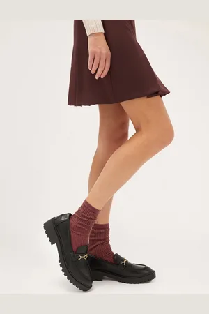 Motivi Pack da 3 Calze corte velate a coste lurex Donna