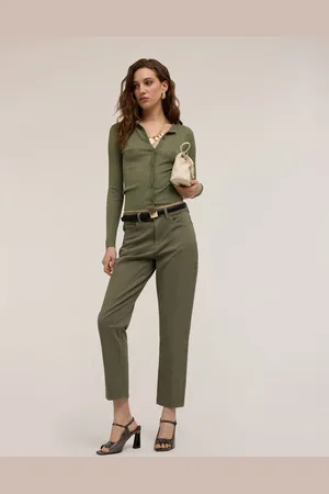 Motivi Pantaloni carrot Rianne in cotone Donna