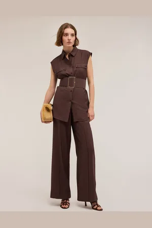 Motivi Camicia smanicata con cintura Donna