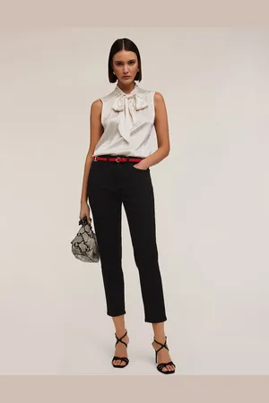 Motivi Pantaloni carrot Rianne in cotone Donna