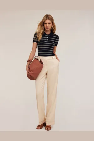 Motivi Pantaloni wide con impunture a contrasto Donna