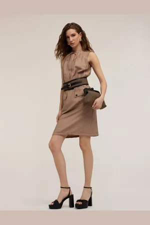 Motivi Mini dress con tasche in raso Donna
