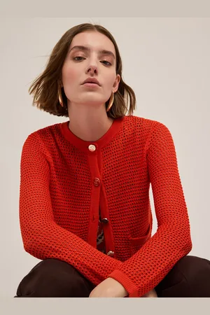 Motivi Cardigan in maglia traforata Donna