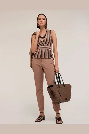 Motivi Top in maglia lurex a righe Donna