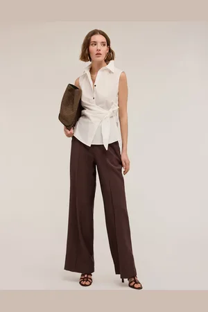 Motivi Pantaloni palazzo in raso Donna