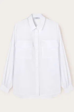Motivi Camicia over con tasche Donna