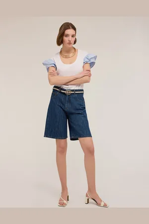 Motivi T-shirt con maniche volant Donna