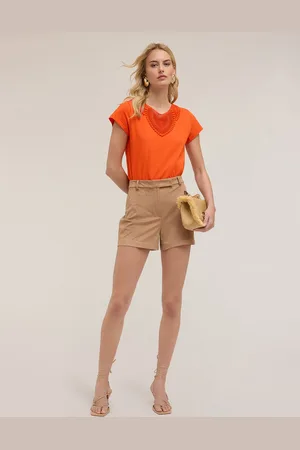 Motivi T-shirt con ricamo crochet Donna