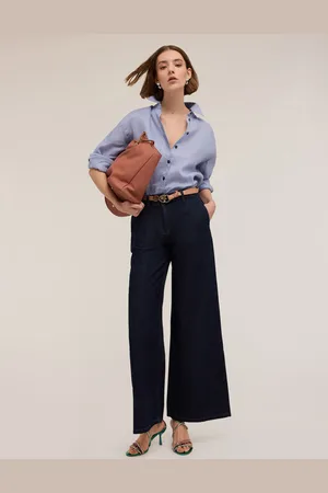 Motivi Jeans wide leg blue rinse Donna