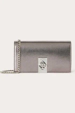 Motivi Wallet Bag laminata argento Donna