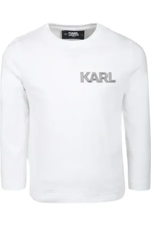 Karl Lagerfeld T-shirt manica lunga in jersey