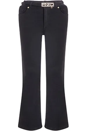 Pinko Pinko jeans flare in denim stretch con cinta