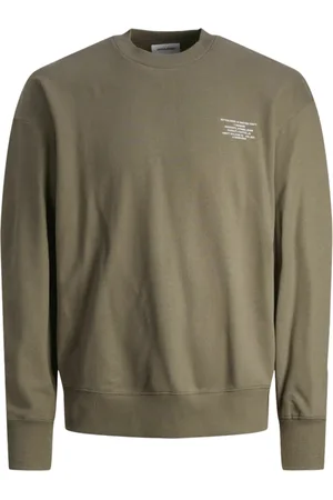 JACK & JONES Felpa in spugna di cotone militare