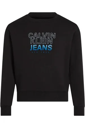 Calvin Klein Felpa girocollo con logo sfumato