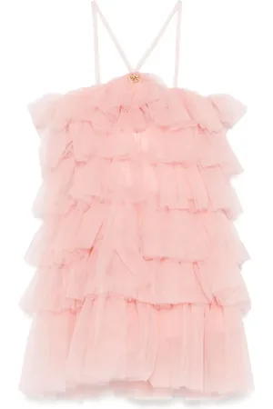 Pinko Pinko Up tuta jumpsuit corta con balze in tulle