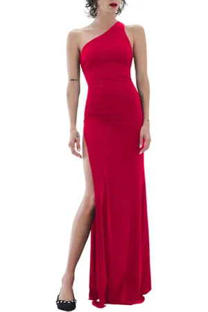 ANIYE BY Abito lungo monospalla Demi fucsia