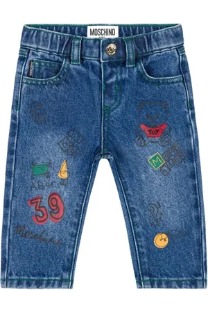 Moschino Jeans slim fit con stampe lavaggio