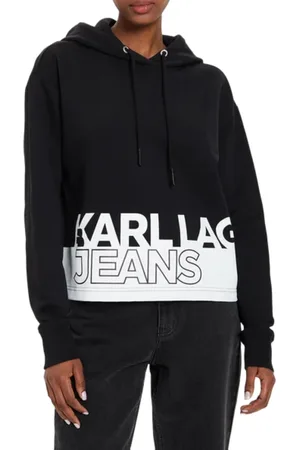 Karl Lagerfeld Felpa con cappuccio stampa logo