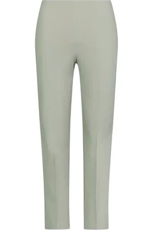 SANDRO FERRONE Pantaloni Soprani con gamba slim salvia