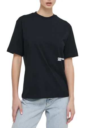 Karl Lagerfeld T-shirt manica corta con logo e stampa iconica
