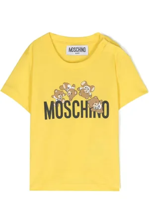 Moschino T-shirt neonato a manica corta con logo e orsetti