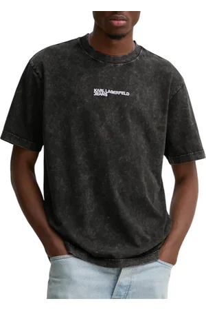 Karl Lagerfeld T-shirt maniche corte effetto slavato