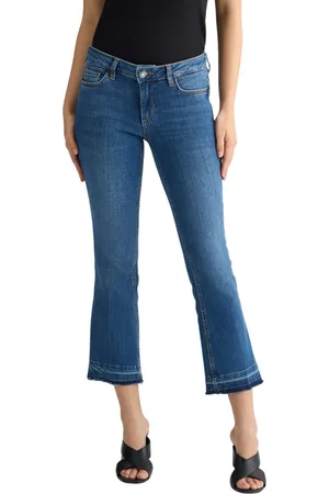 Liu Jo Jeans flare crop in denim stretch lavaggio