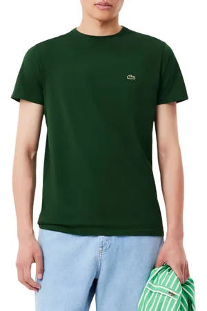 Lacoste T-shirt manica corta in cotone Pima scuro