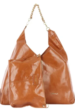 MARC ELLIS Borsa Alaska Shiny in pelle con pochette color cuoio